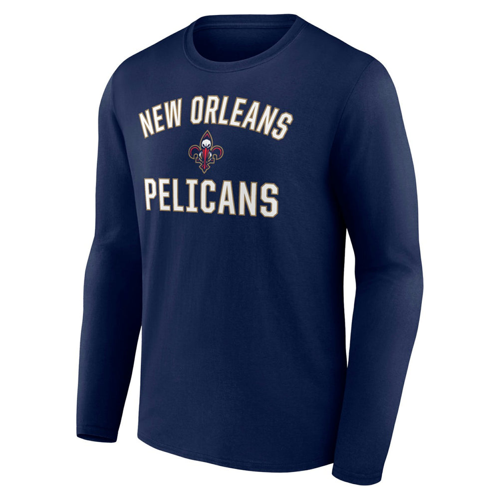 New Orleans Pelicans Victory Arch Team Long Sleeve T-Shirt Navy - NBA