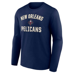 New Orleans Pelicans Victory Arch Team Long Sleeve T-Shirt Navy - NBA