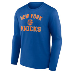 New York Knicks Victory Arch Team Long Sleeve T-Shirt Royal - NBA