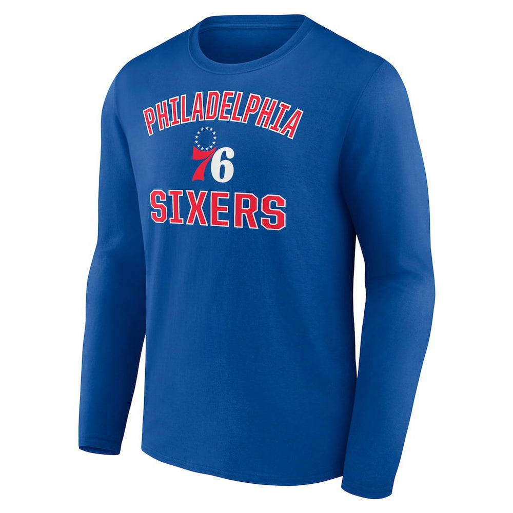 Philadelphia 76ers Victory Arch Team Long Sleeve T-Shirt Royal - NBA