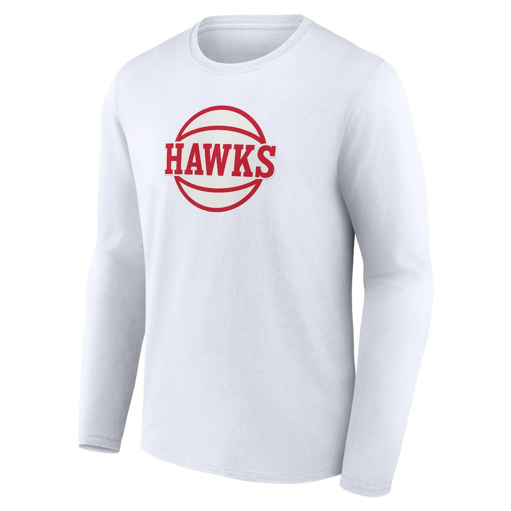 Atlanta Hawks Alternate Logo Long Sleeve T-Shirt White - NBA