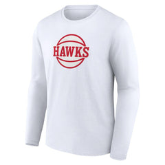 Atlanta Hawks Alternate Logo Long Sleeve T-Shirt White - NBA