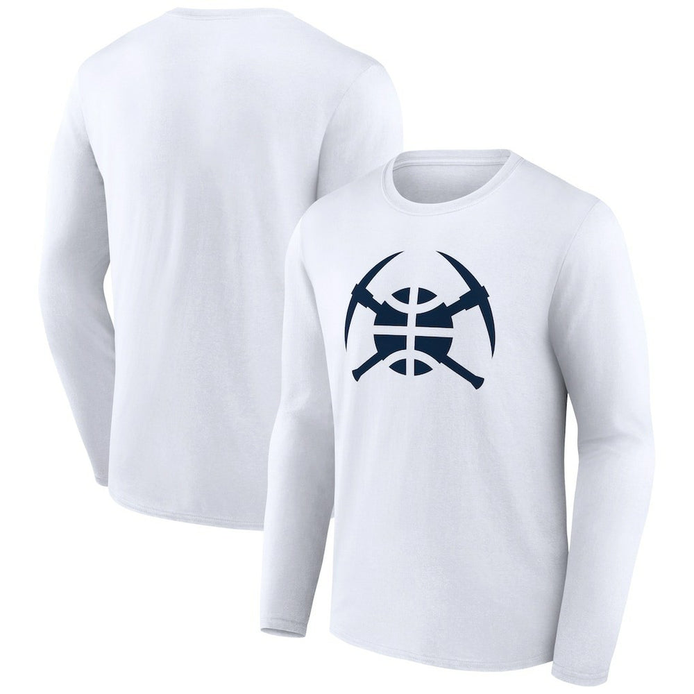 Denver Nuggets Alternate Logo Long Sleeve T-Shirt White - NBA