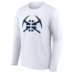 Denver Nuggets Alternate Logo Long Sleeve T-Shirt White - NBA