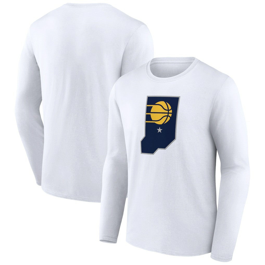 Indiana Pacers Alternate Logo Long Sleeve T-Shirt White - NBA