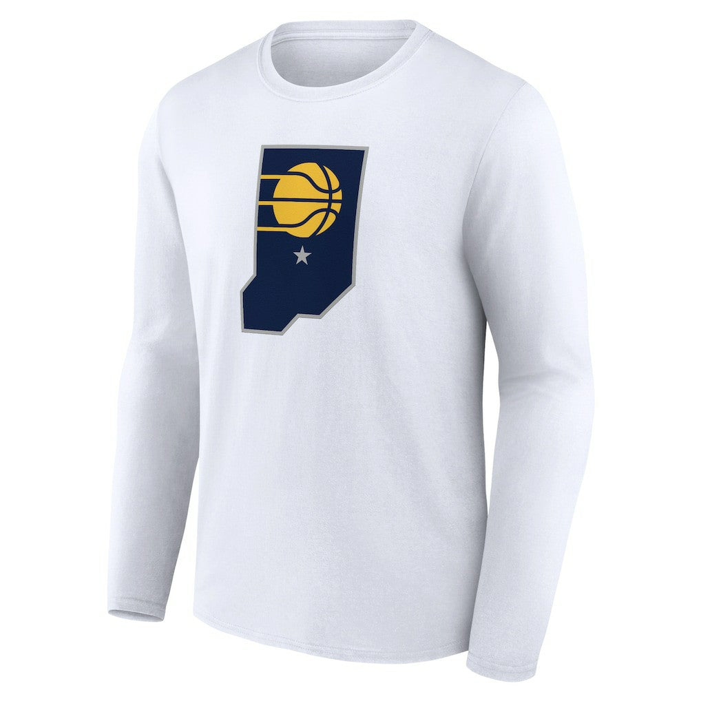 Indiana Pacers Alternate Logo Long Sleeve T-Shirt White - NBA