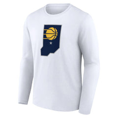 Indiana Pacers Alternate Logo Long Sleeve T-Shirt White - NBA