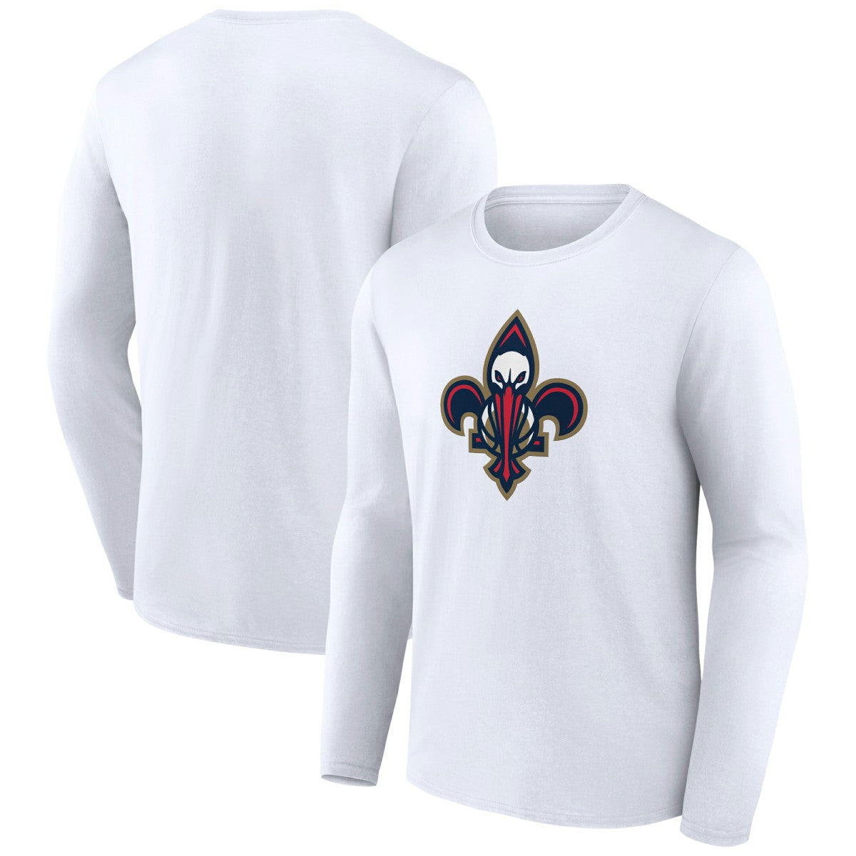 New Orleans Pelicans Alternate Logo Long Sleeve T-Shirt White - NBA