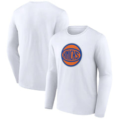 New York Knicks Alternate Logo Long Sleeve T-Shirt White - NBA