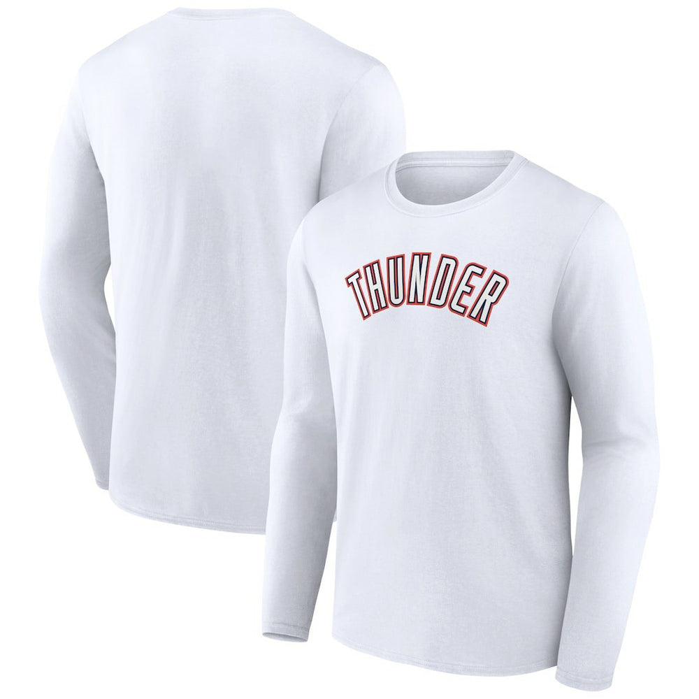 Oklahoma City Thunder Alternate Logo Long Sleeve T-Shirt White - NBA