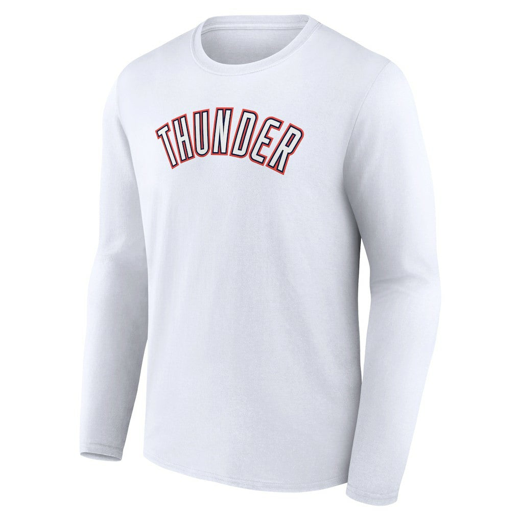 Oklahoma City Thunder Alternate Logo Long Sleeve T-Shirt White - NBA