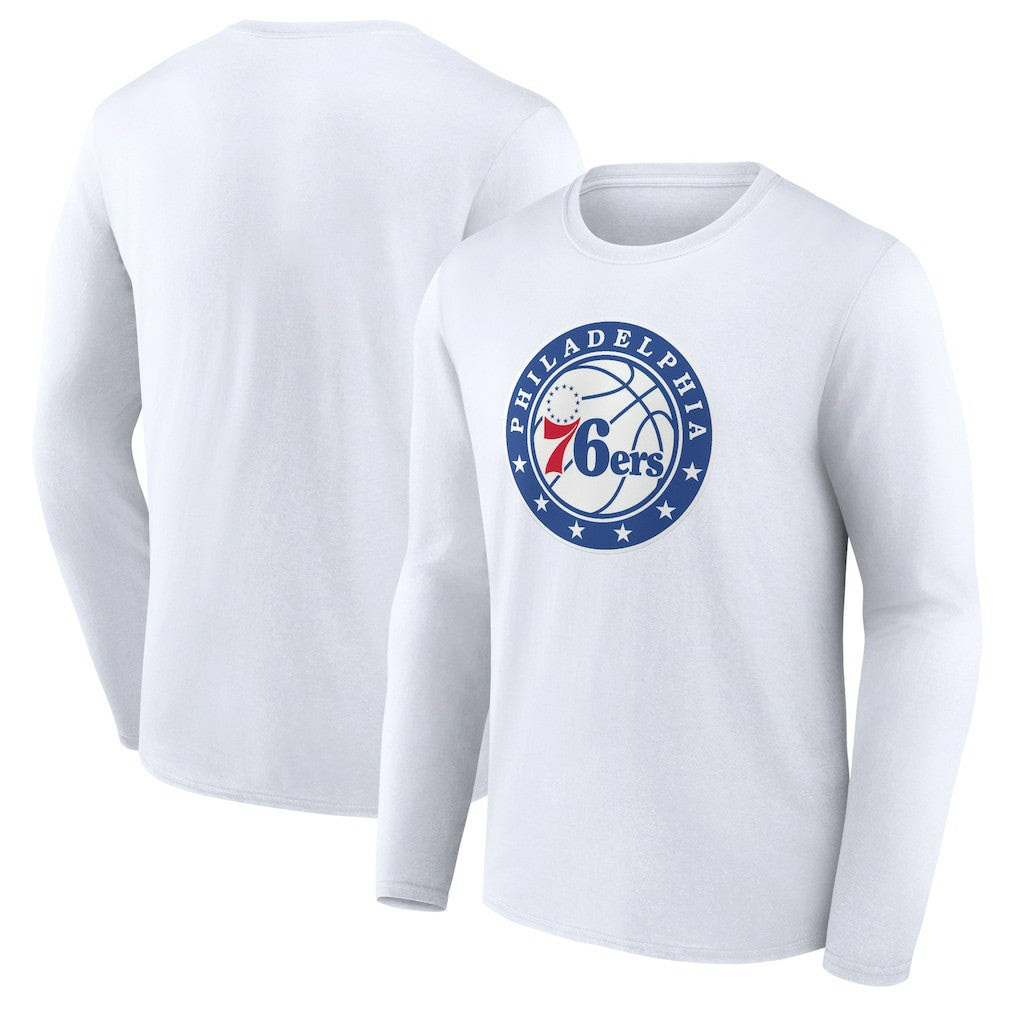 Philadelphia 76ers Alternate Logo Long Sleeve T-Shirt White - NBA