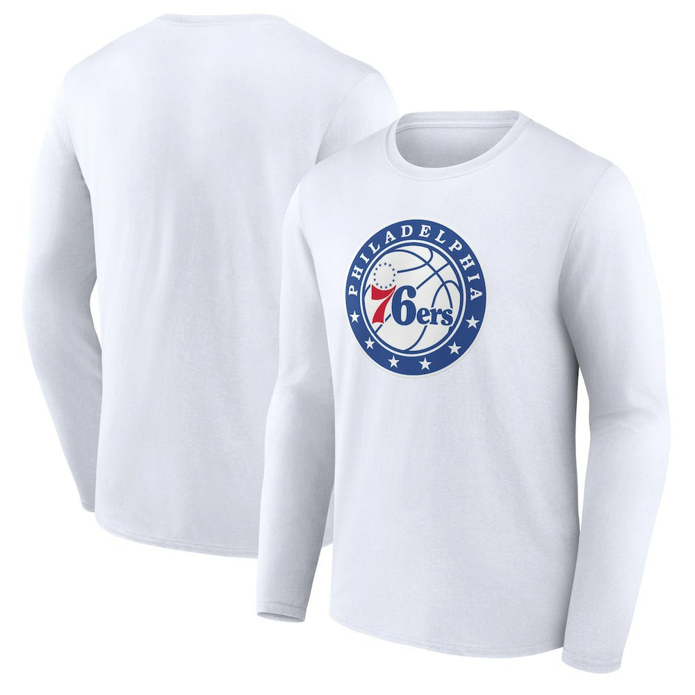 Philadelphia 76ers Alternate Logo Long Sleeve T-Shirt White - NBA