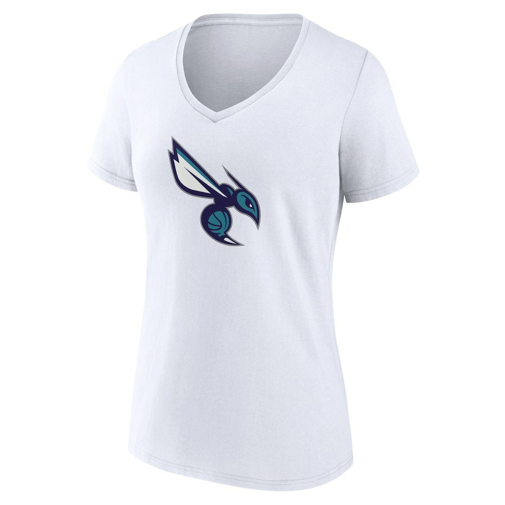 Charlotte Hornets Women's Alternate Logo V-Neck T-Shirt White - NBA