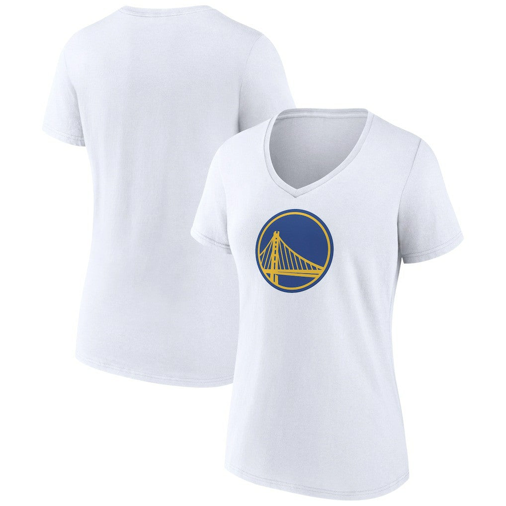 Golden State Warriors Women's Alternate Logo V-Neck T-Shirt White - NBA