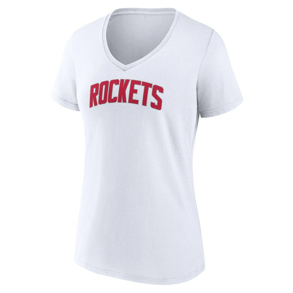 Houston Rockets Women's Alternate Logo V-Neck T-Shirt White - NBA