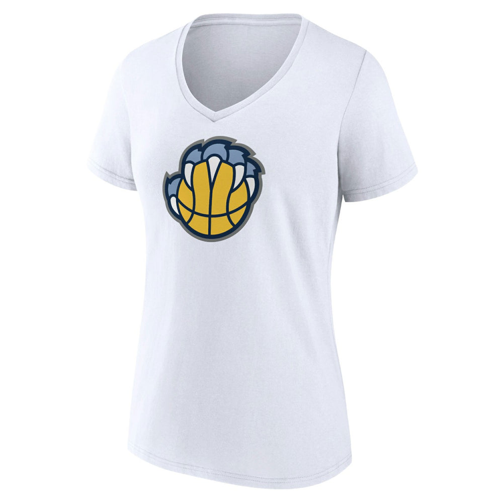 Memphis Grizzlies Women's Alternate Logo V-Neck T-Shirt White - NBA