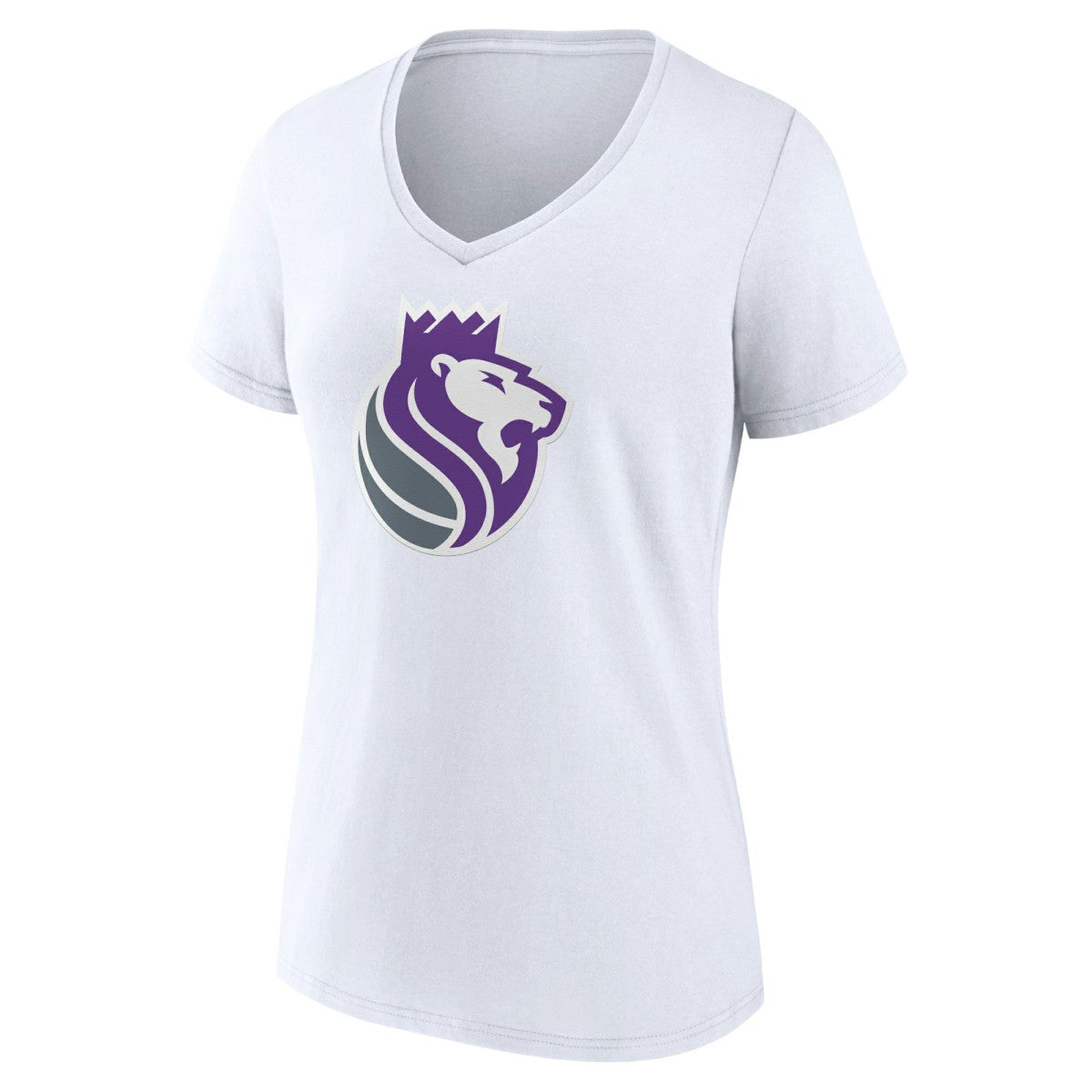Sacramento Kings Women's Alternate Logo V-Neck T-Shirt White - NBA