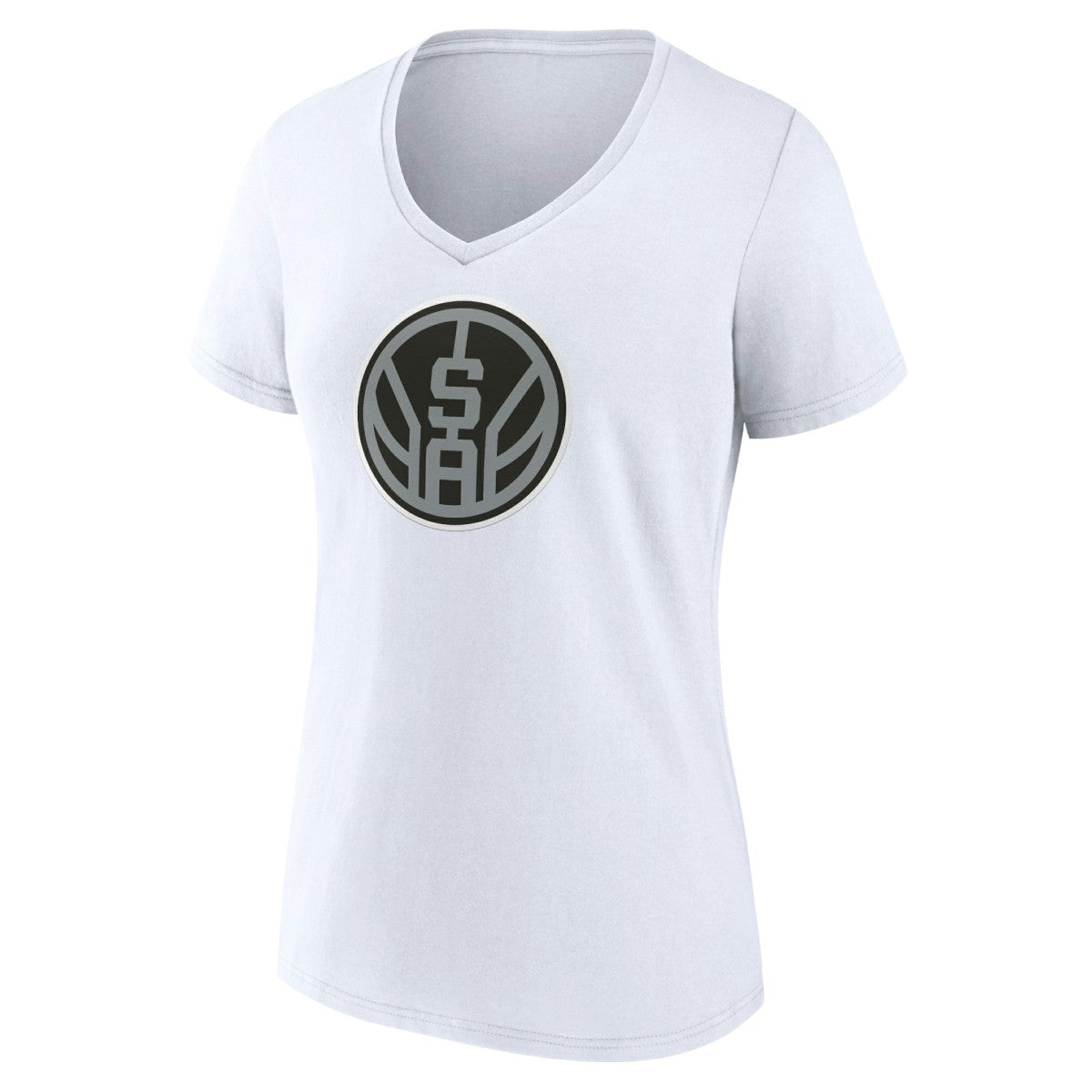 San Antonio Spurs Women's Alternate Logo V-Neck T-Shirt White - NBA