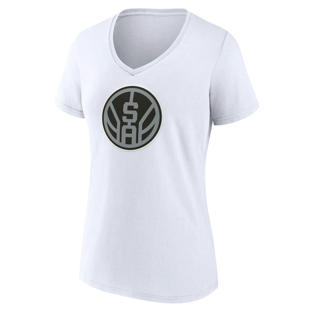 San Antonio Spurs Women's Alternate Logo V-Neck T-Shirt White - NBA