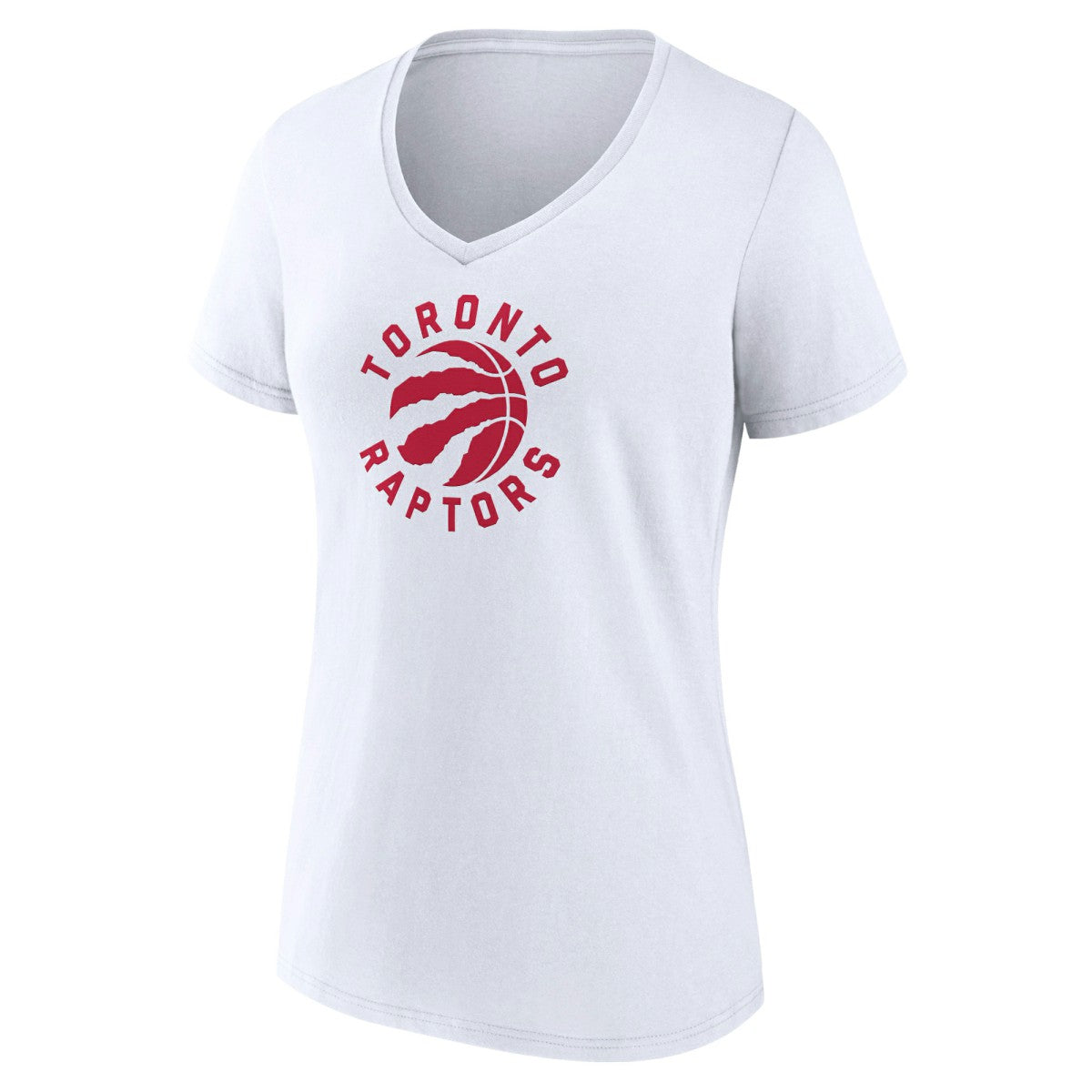 Toronto Raptors Women's Alternate Logo V-Neck T-Shirt White - NBA