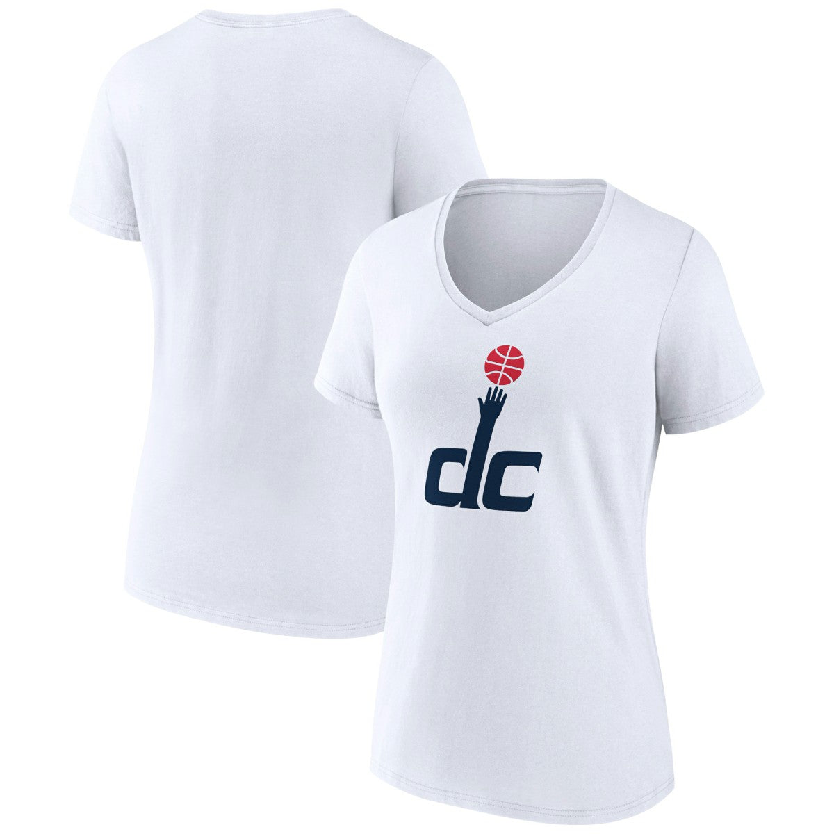 Washington Wizards Women's Alternate Logo V-Neck T-Shirt White - NBA