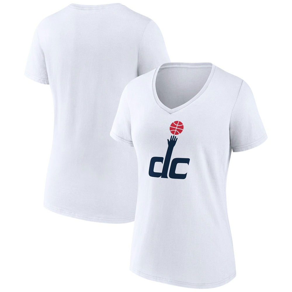 Washington Wizards Women's Alternate Logo V-Neck T-Shirt White - NBA