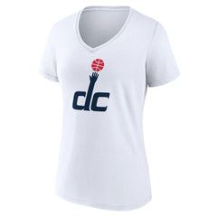 Washington Wizards Women's Alternate Logo V-Neck T-Shirt White - NBA