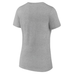 Washington Wizards Women's Alternate Logo V-Neck T-Shirt Heather Gray - NBA