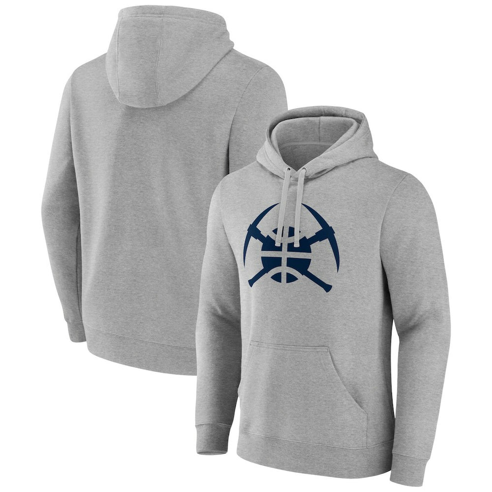 Denver Nuggets Alternate Logo Pullover Hoodie Gray - NBA