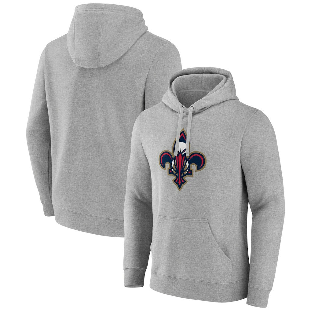 New Orleans Pelicans Alternate Logo Pullover Hoodie Gray - NBA