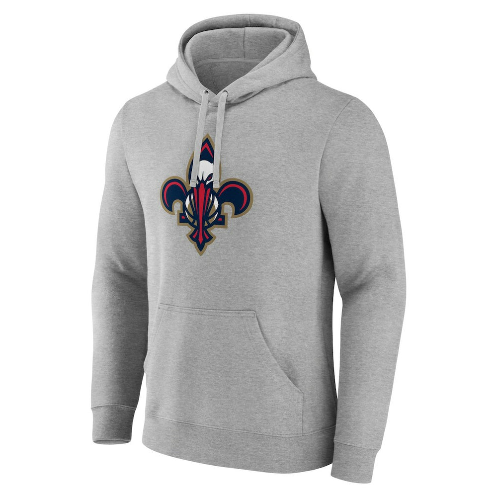 New Orleans Pelicans Alternate Logo Pullover Hoodie Gray - NBA