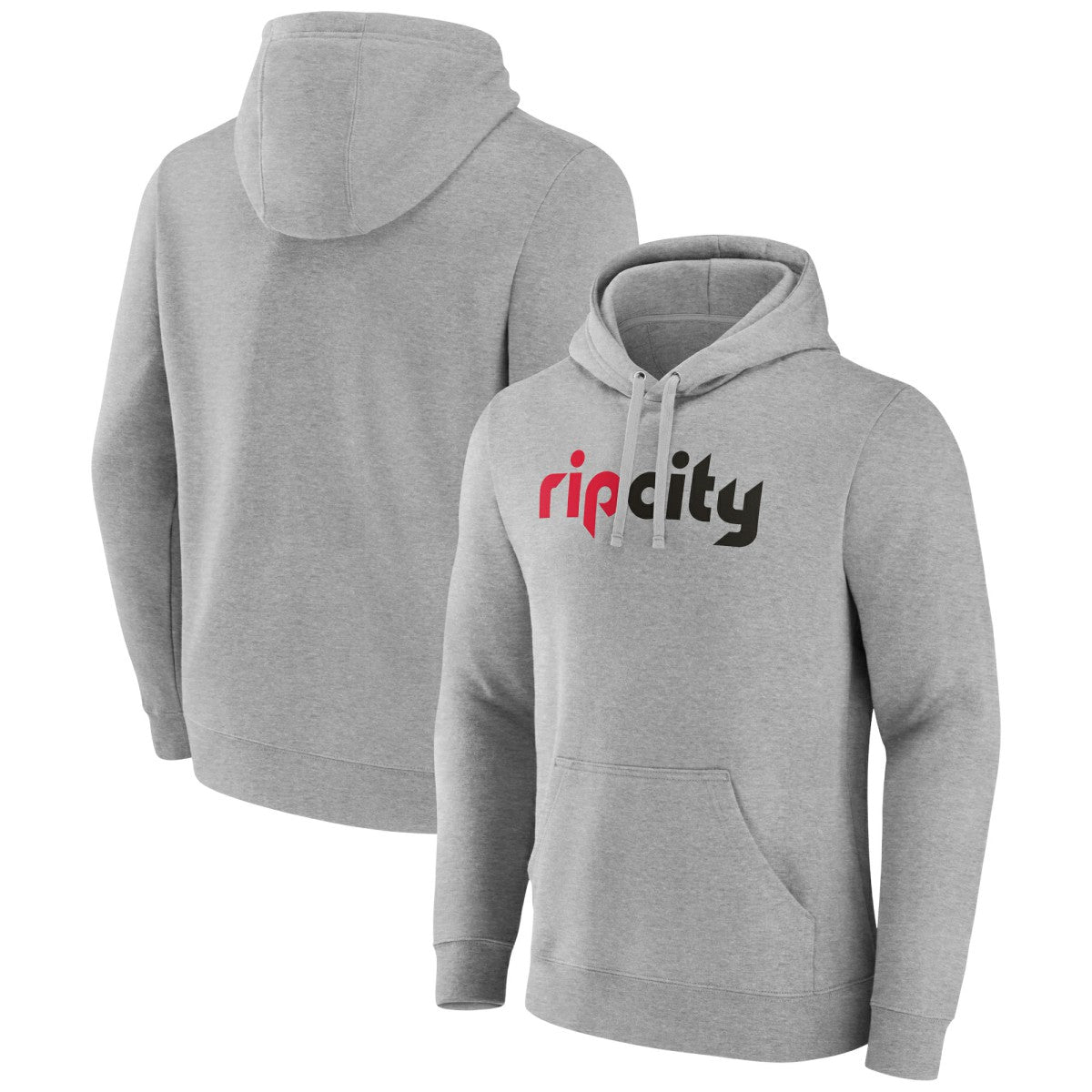 Portland Trail Blazers Alternate Logo Pullover Hoodie Gray - NBA