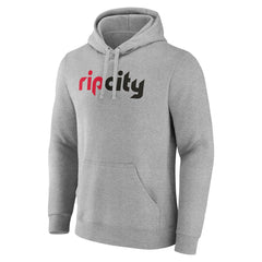 Portland Trail Blazers Alternate Logo Pullover Hoodie Gray - NBA