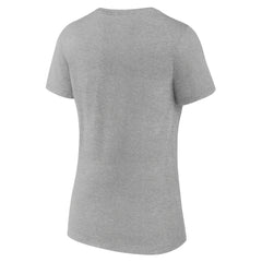 Boston Celtics Women's Alternate Logo V-Neck T-Shirt Gray - NBA