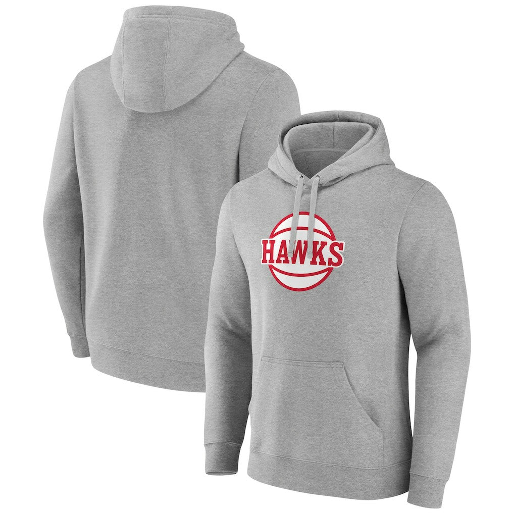 Atlanta Hawks Alternate Logo Pullover Hoodie Gray - NBA