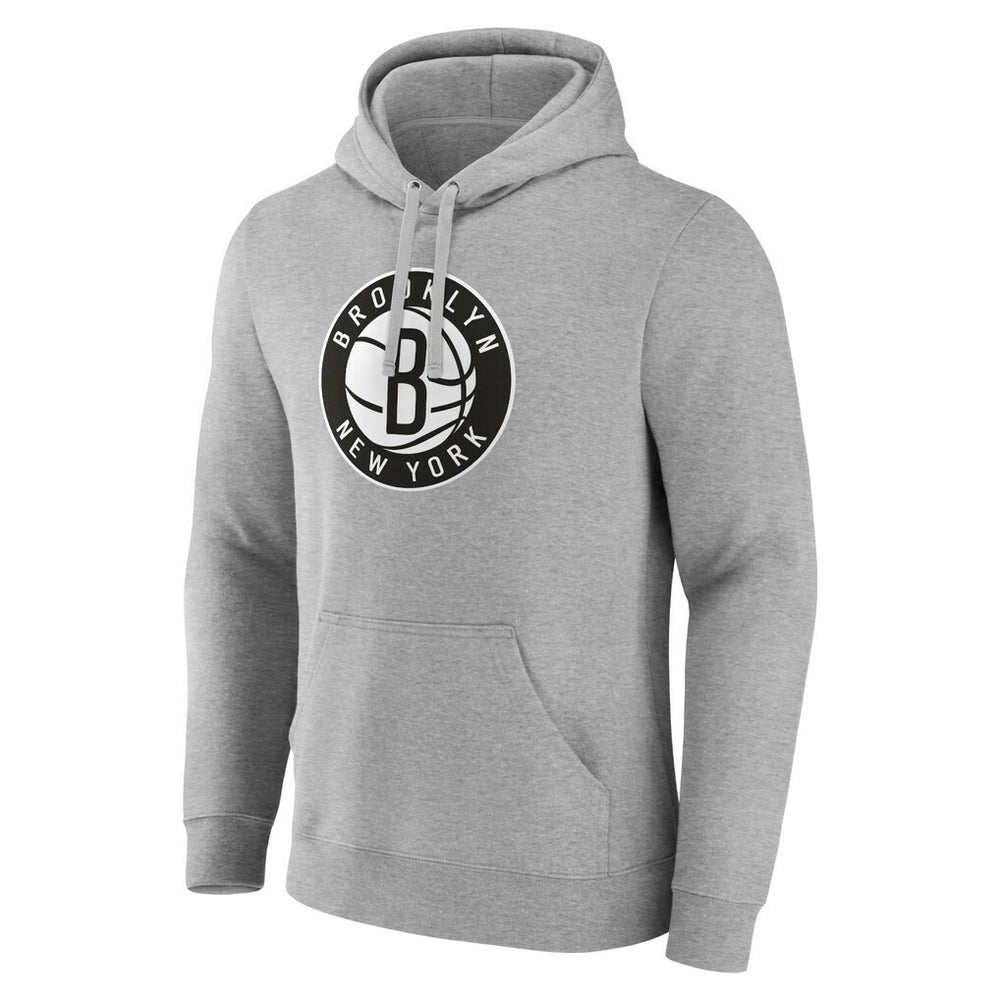 Brooklyn Nets Alternate Logo Pullover Hoodie Gray - NBA