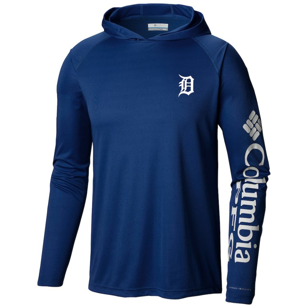 Detroit Tigers Columbia Terminal Tackle Long Sleeve Hoodie T-Shirt - MLB