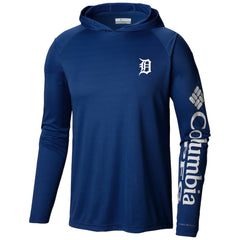 Detroit Tigers Columbia Terminal Tackle Long Sleeve Hoodie T-Shirt - MLB