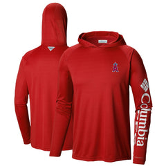 Los Angeles Angels Columbia Terminal Tackle Long Sleeve Hoodie T-Shirt - MLB