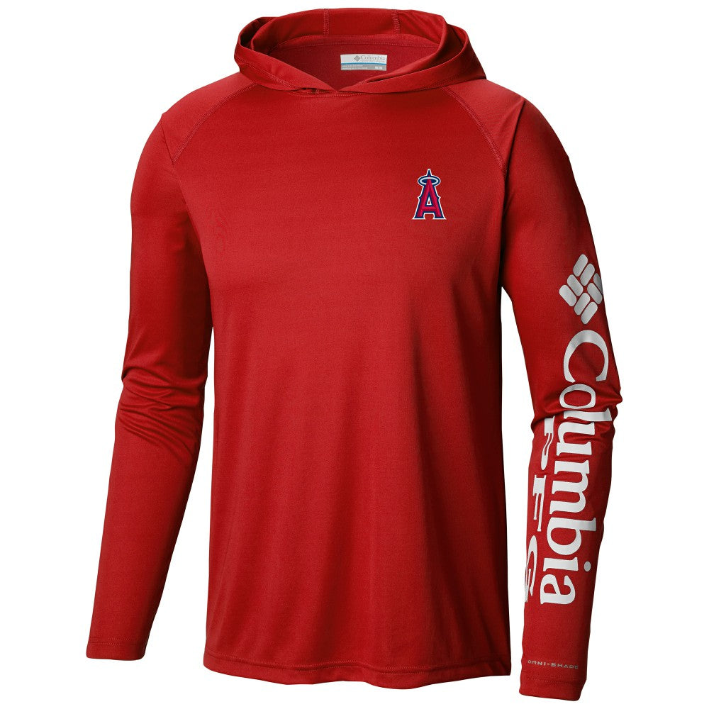 Los Angeles Angels Columbia Terminal Tackle Long Sleeve Hoodie T-Shirt - MLB