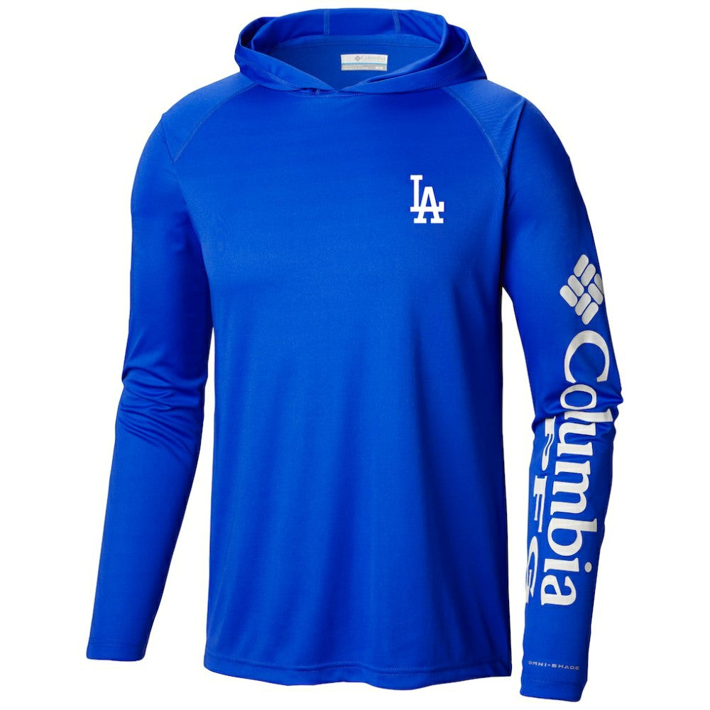 Los Angeles Dodgers Columbia Terminal Tackle Long Sleeve Hoodie T-Shirt - MLB