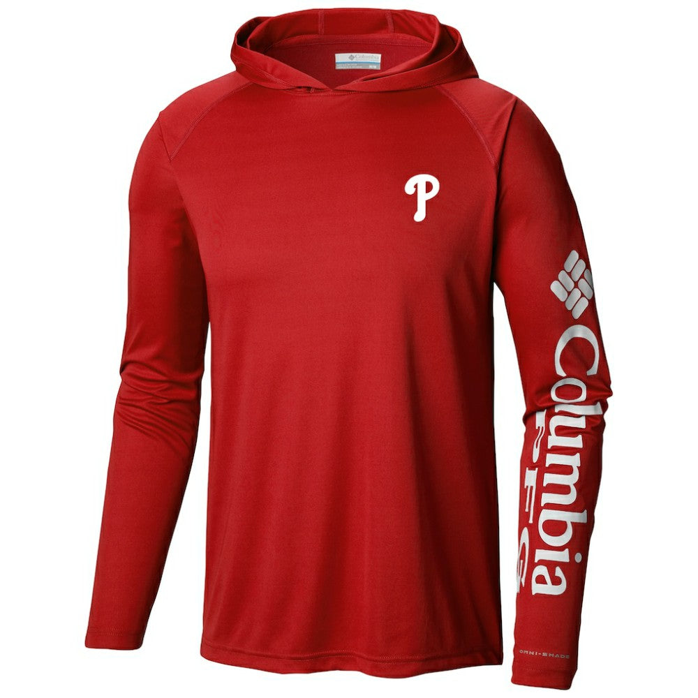 Philadelphia Phillies Columbia Terminal Tackle Long Sleeve Hoodie T-Shirt - MLB