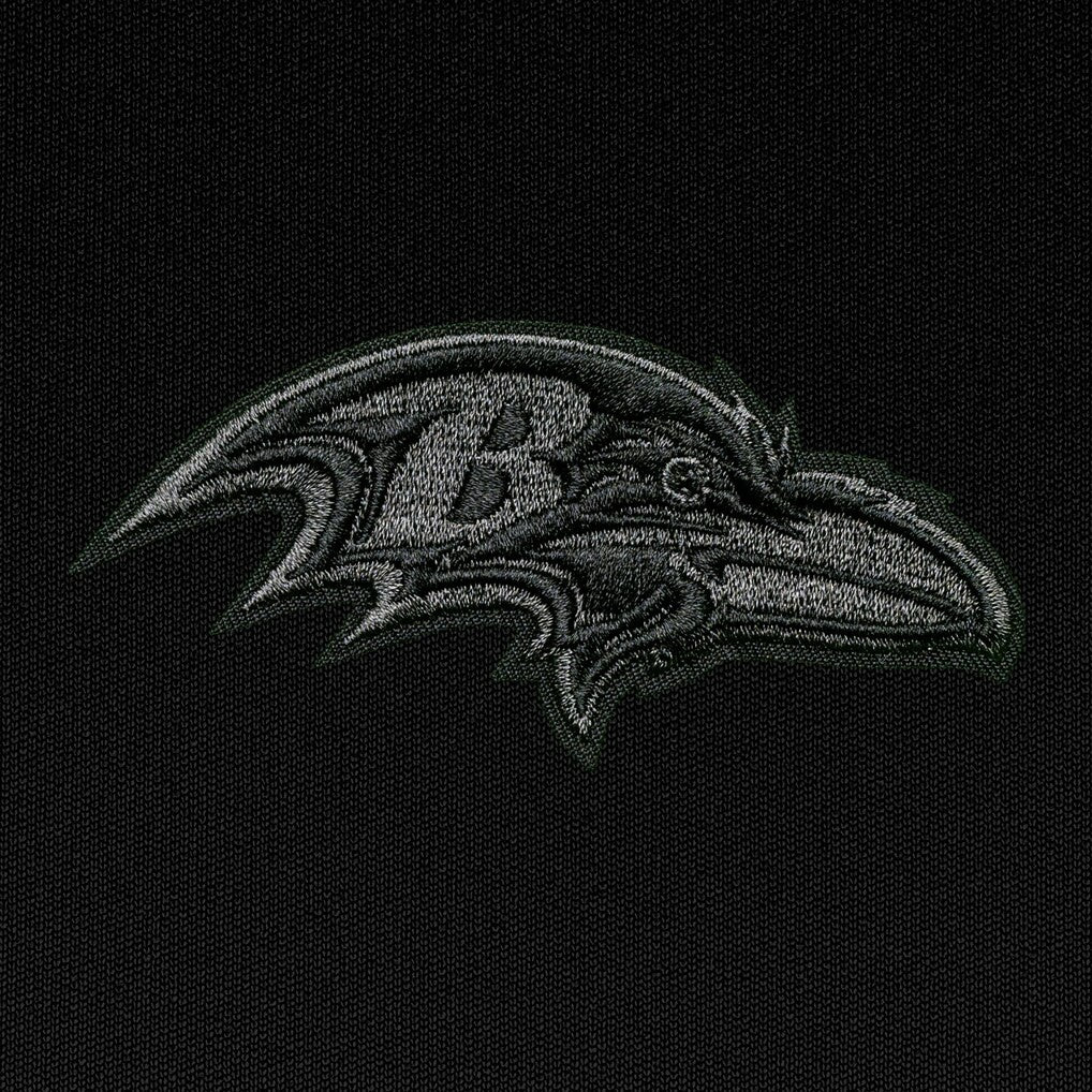 Baltimore Ravens Antigua Tonal Logo Generation Quarter-Zip Pullover Top Black | NFL