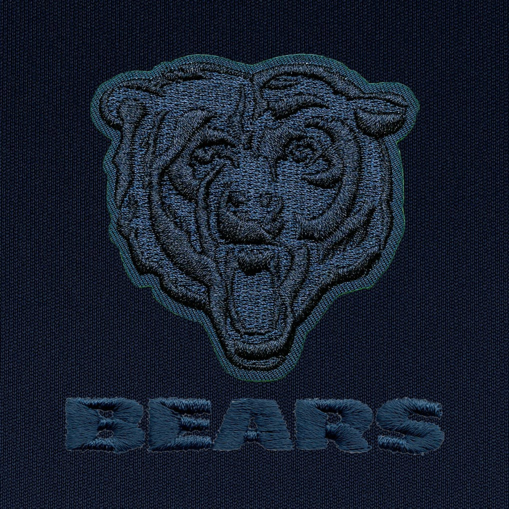 Chicago Bears Antigua Tonal Logo Generation Quarter-Zip Pullover Top Navy | NFL