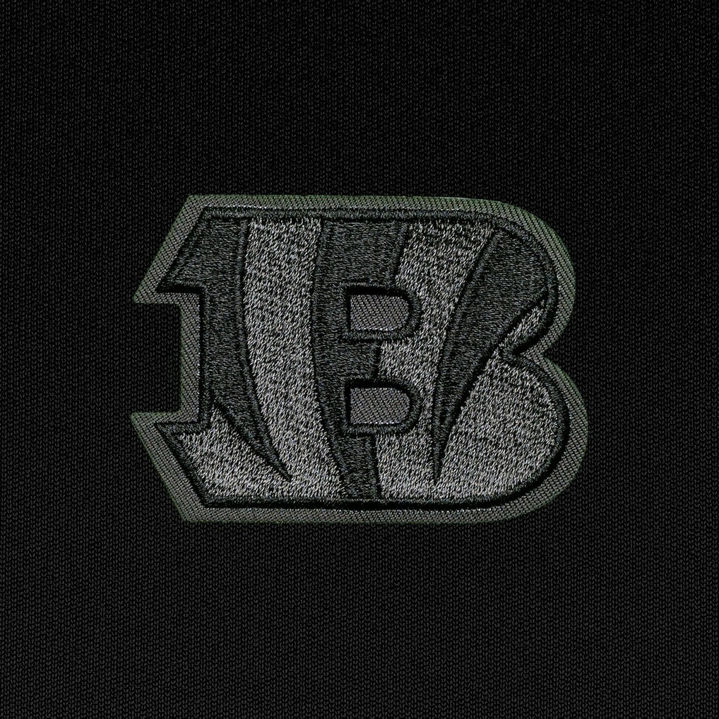 Cincinnati Bengals Antigua Tonal Logo Generation Quarter-Zip Pullover Top Black | NFL