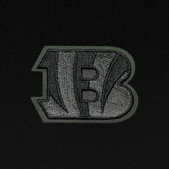 Cincinnati Bengals Antigua Tonal Logo Generation Quarter-Zip Pullover Top Black | NFL