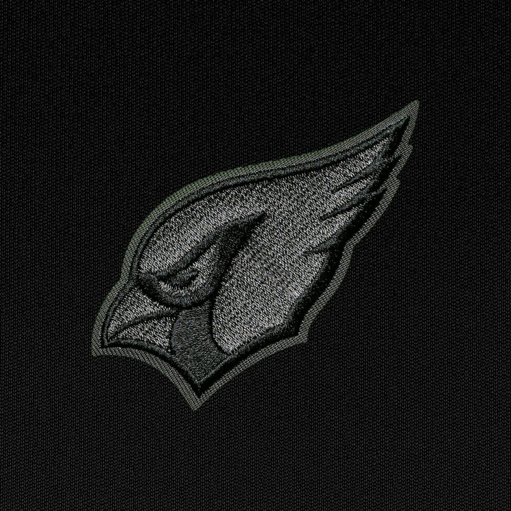 Arizona Cardinals Antigua Tonal Logo Tribute Quarter-Zip Pullover Top Black | NFL