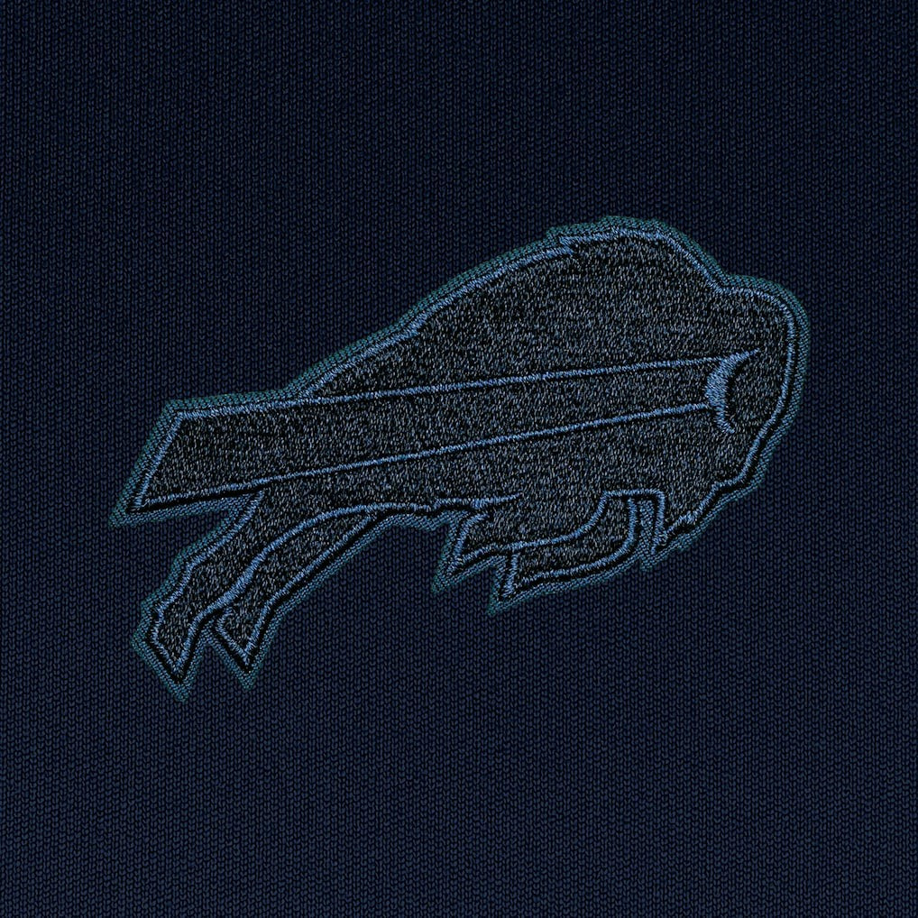 Buffalo Bills Antigua Tonal Logo Tribute Quarter-Zip Pullover Top Navy | NFL