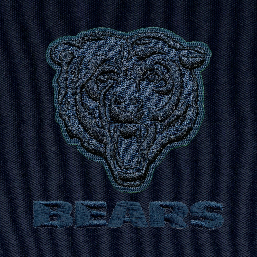 Chicago Bears Antigua Tonal Logo Tribute Quarter-Zip Pullover Top Navy | NFL